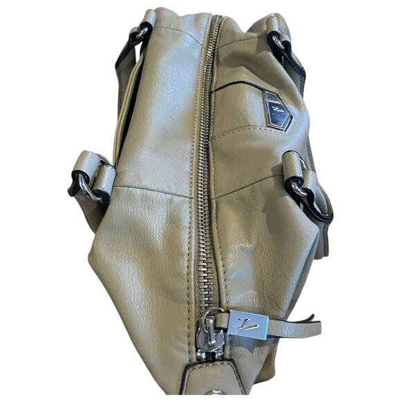 ~SIMPLY VERA VERA WANG~LOGO~PU~TAUPE~ZIP CLOSURE~SHOULDER HOBO BAG PURSE - Picture 7 of 12